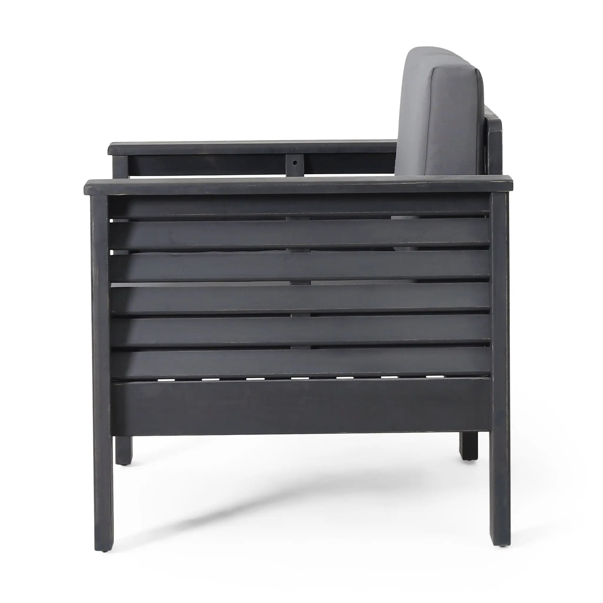 Slat Design Club Chairs With Cushions by HouseOfZazla