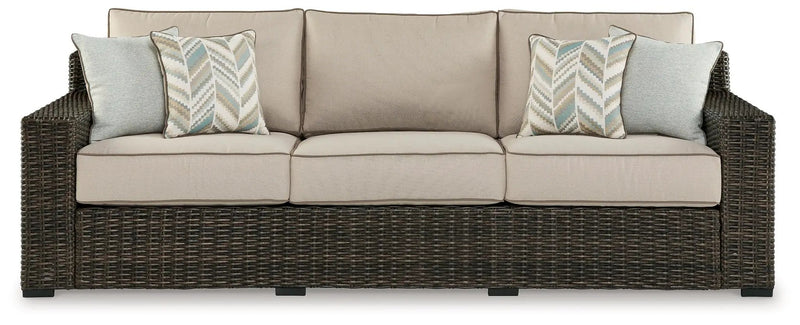 Coastline Bay - Sofa With Cushion - Brown by Unique Piece Furniture