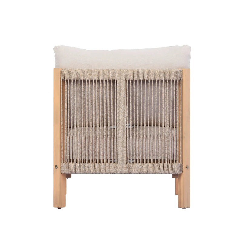 Acacia Wood Patio Furniture Club Chair Set of Two by HouseOfZazla