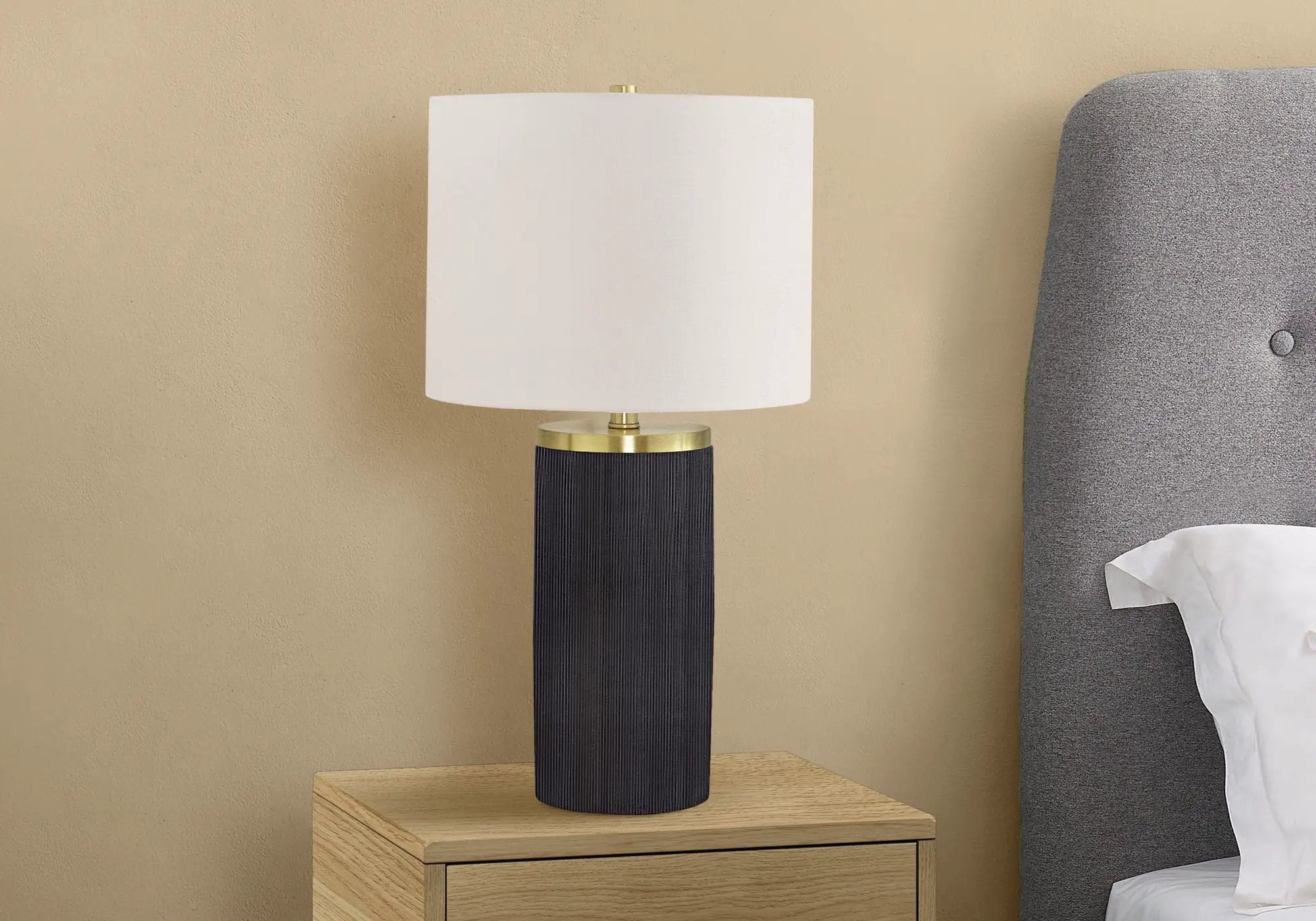 Lighting, Table Lamp, Concrete, Modern - Black by HouseOfZazla