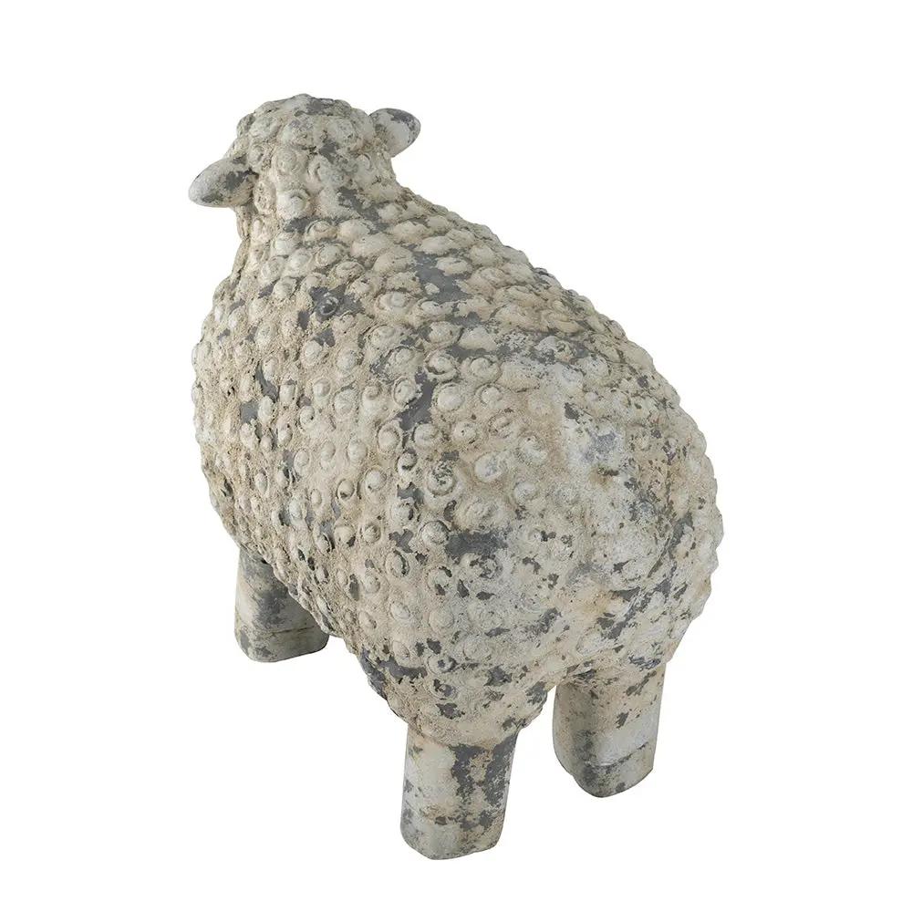 18x9.5x14" Magnesium Sheep Figurine with Weathered Finish by HouseOfZazla