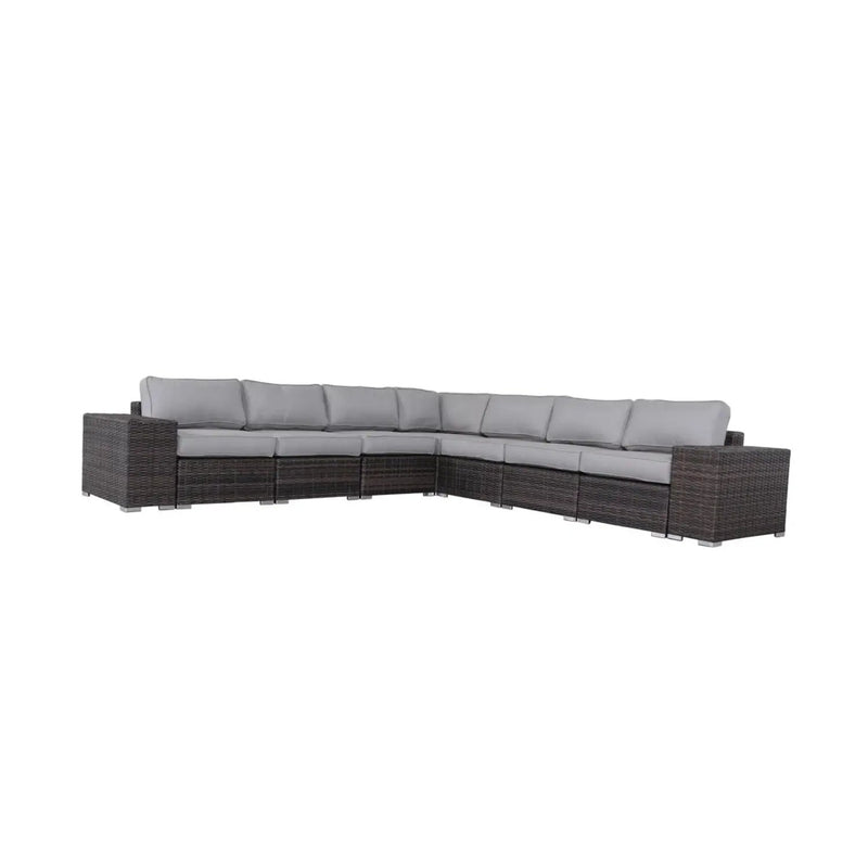 Modern Rattan Wicker Seating Group With Cushions by HouseOfZazla
