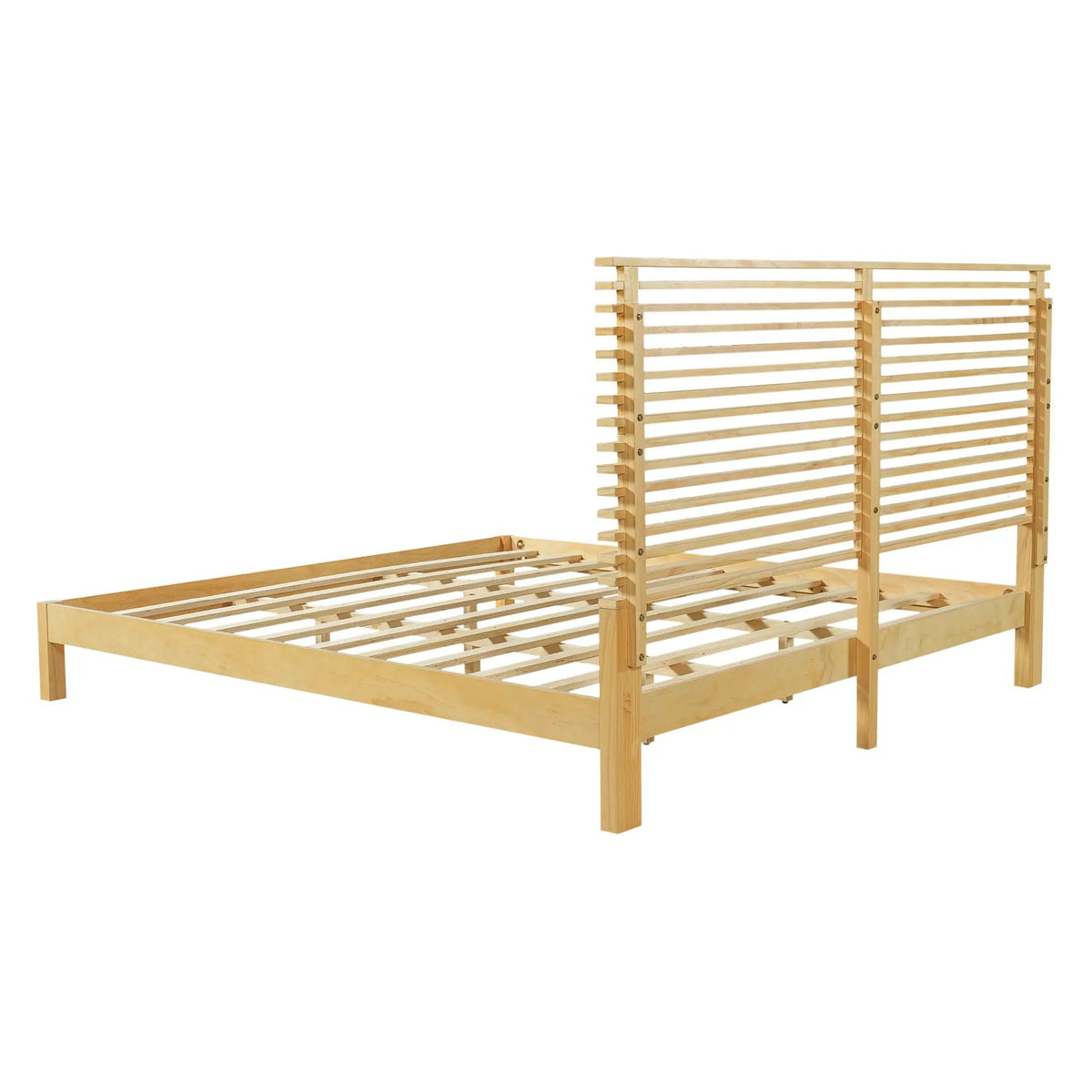 Premium Solid Wood King Size Bed Frame with Headboard by HouseOfZazla