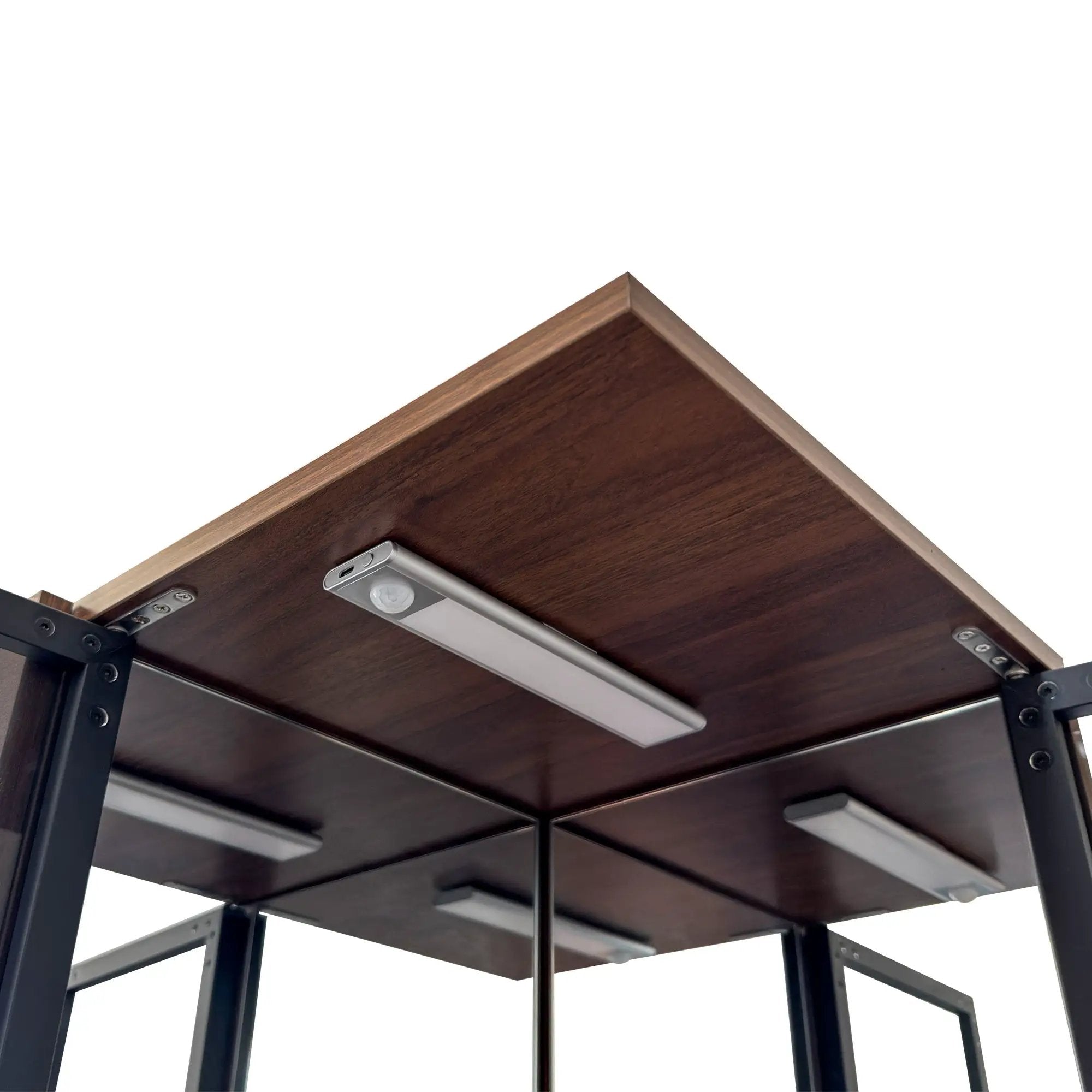 70" Display Cabinet with Glass Doors and Lights, Multi-Tier Storage by HouseOfZazla