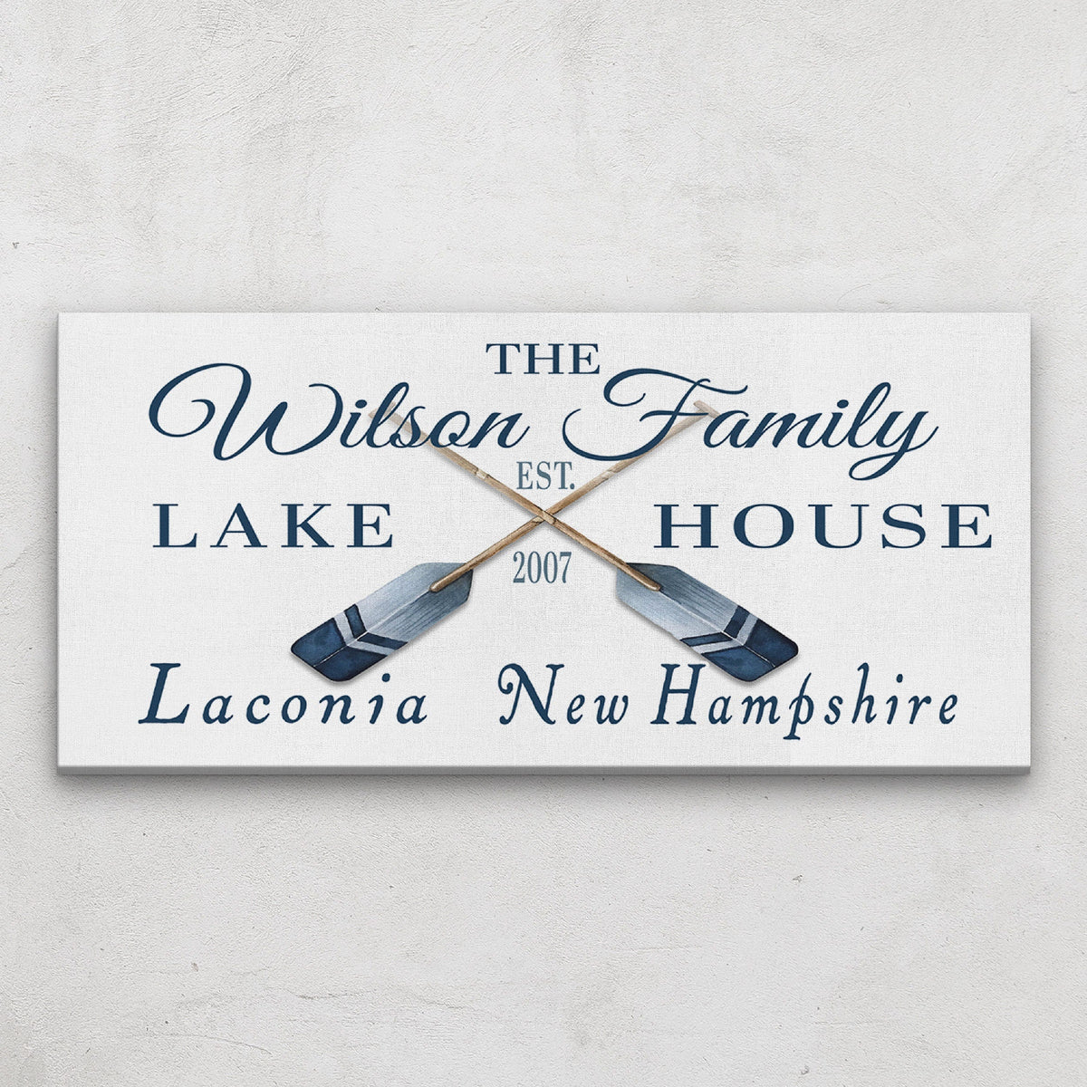 Longitude Latitude Personalized Coordinates Sign, With, Rustic Oars Paddles, photo 6 of 11