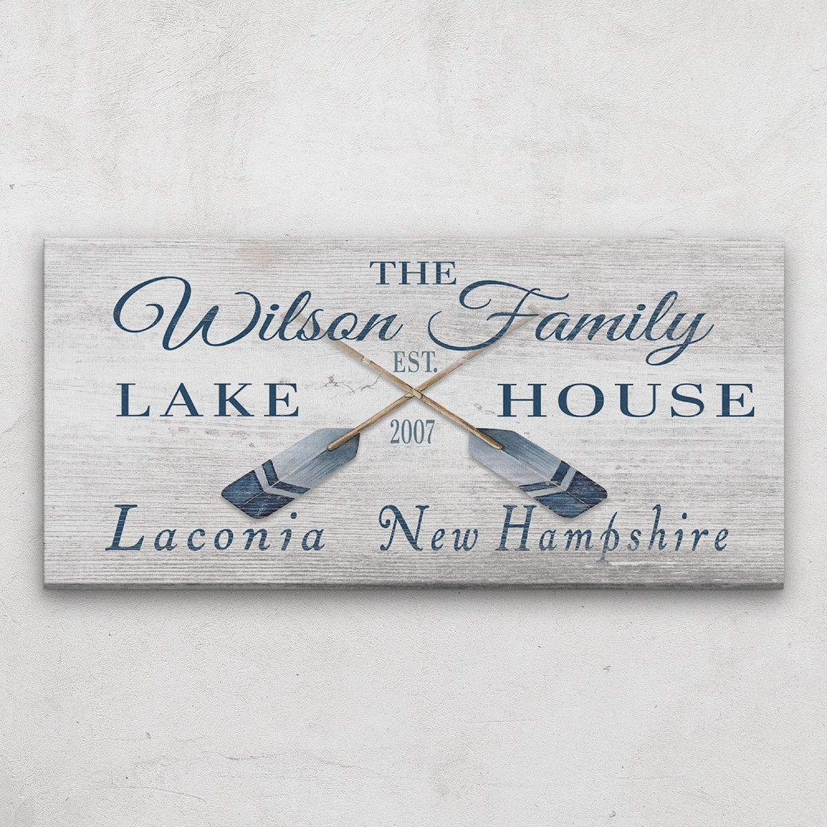 Longitude Latitude Personalized Coordinates Sign, With, Rustic Oars Paddles, photo 7 of 11