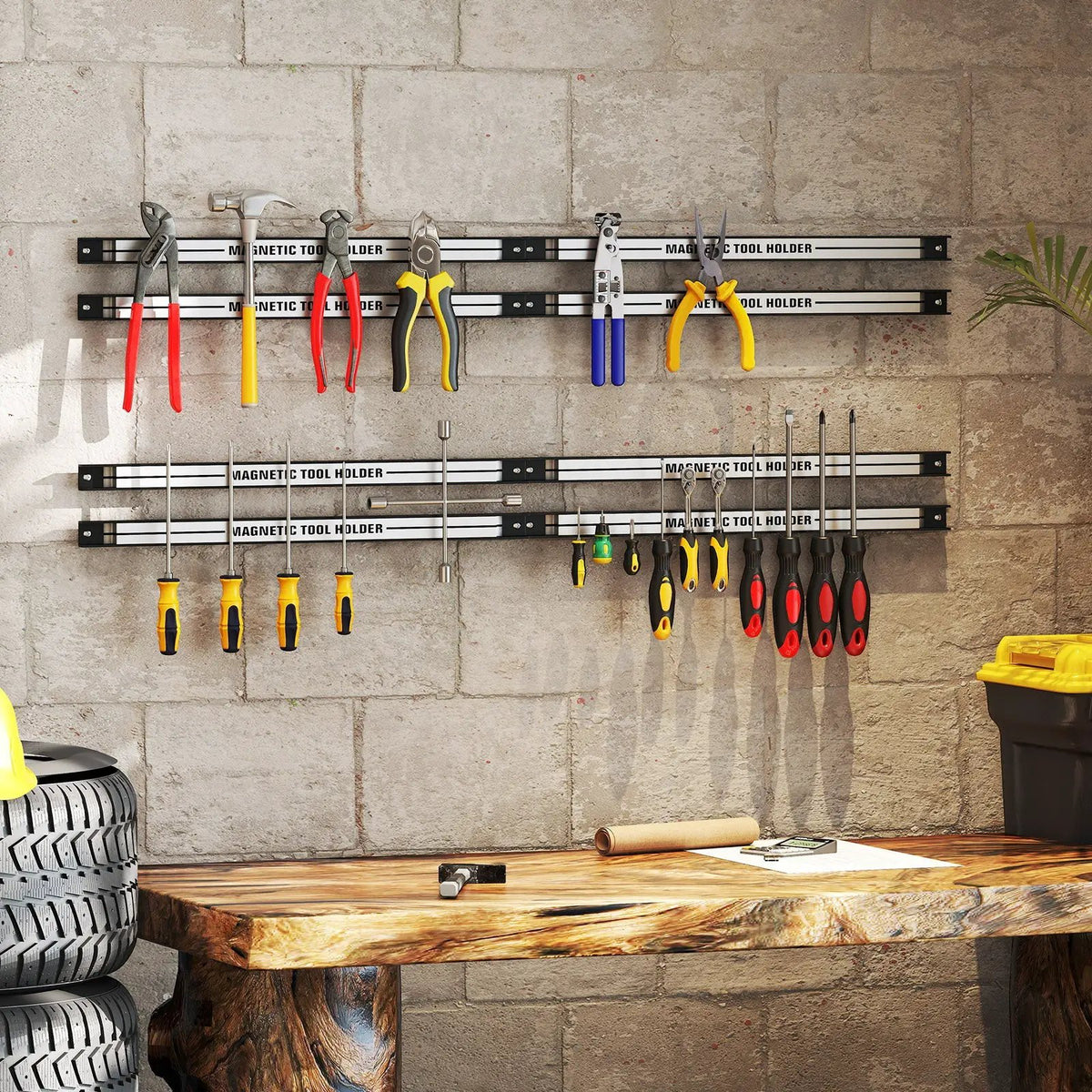 18 Inch Magnetic Tool Holder Strip with Mounting Screws by DirectDeals