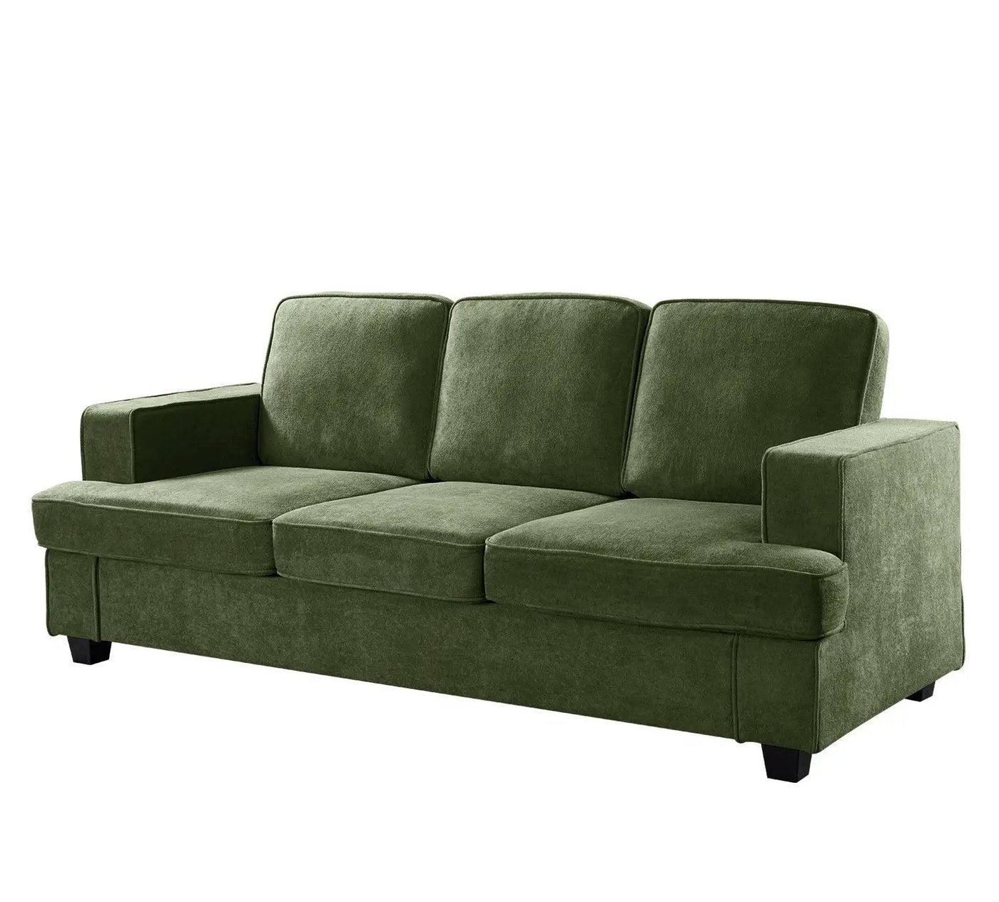 Modern Sofa, Comfortable 3 Seater Couch With Deep Seating, Loose Back Cushions, Wide Arms by Unique Piece Furniture