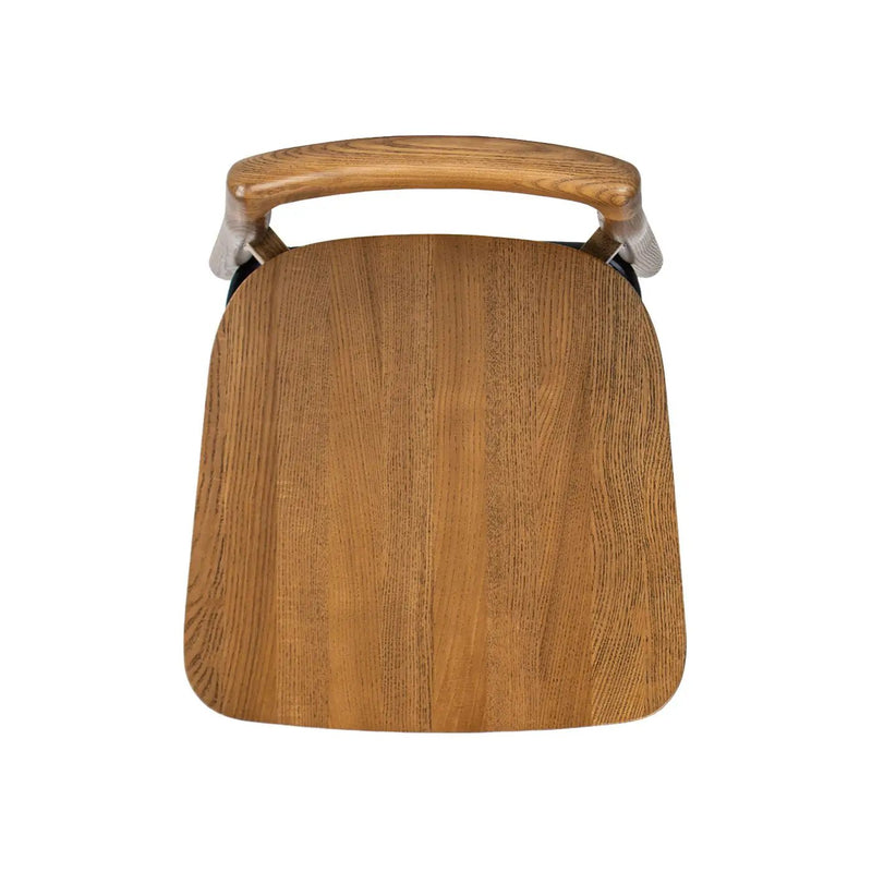 Sven - Modern Minimalist Low Back Counter Stool - Dark Brown Walnut by Unique Piece Furniture