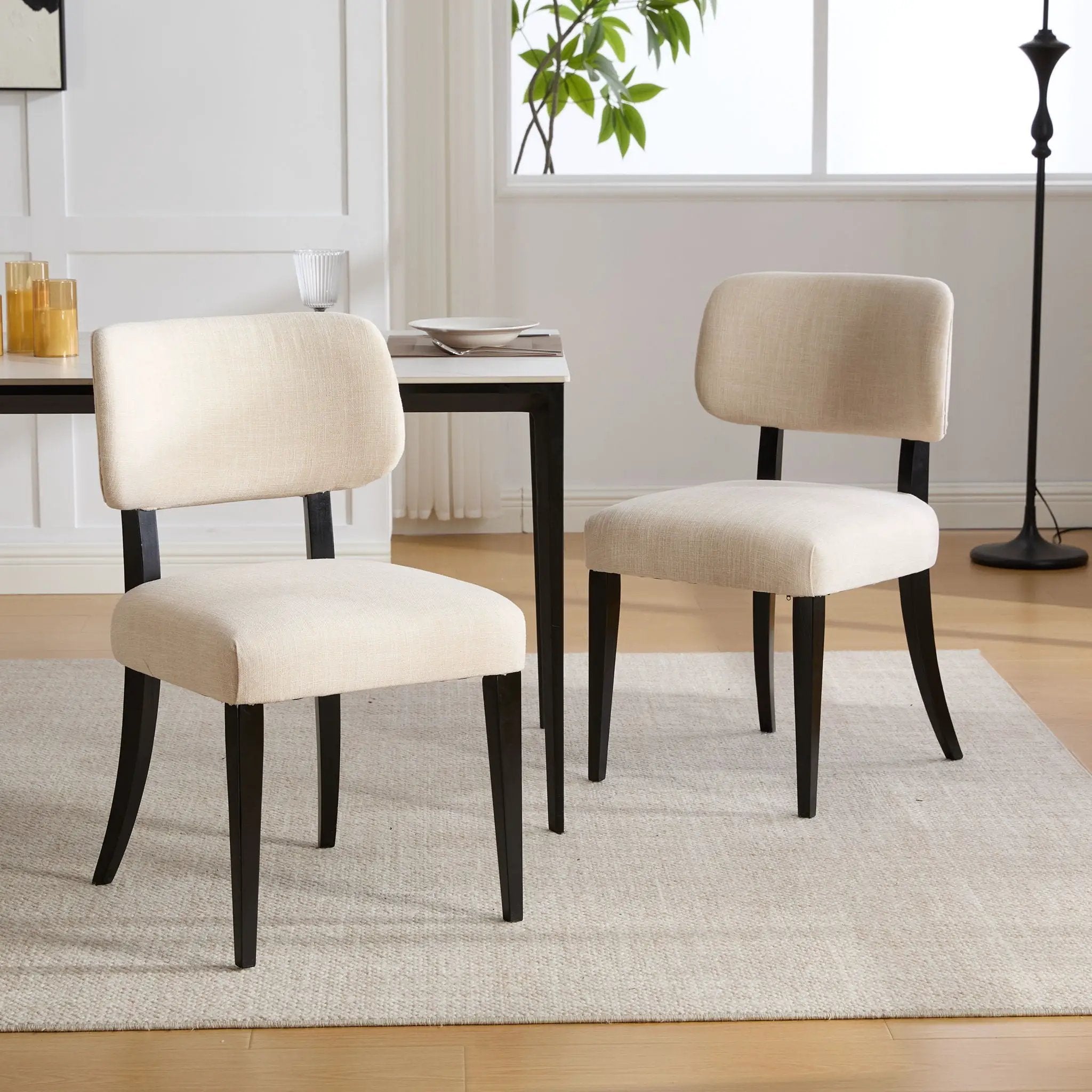 Kitchen Dining Chairs (Set of 2) - Cream by Unique Piece Furniture
