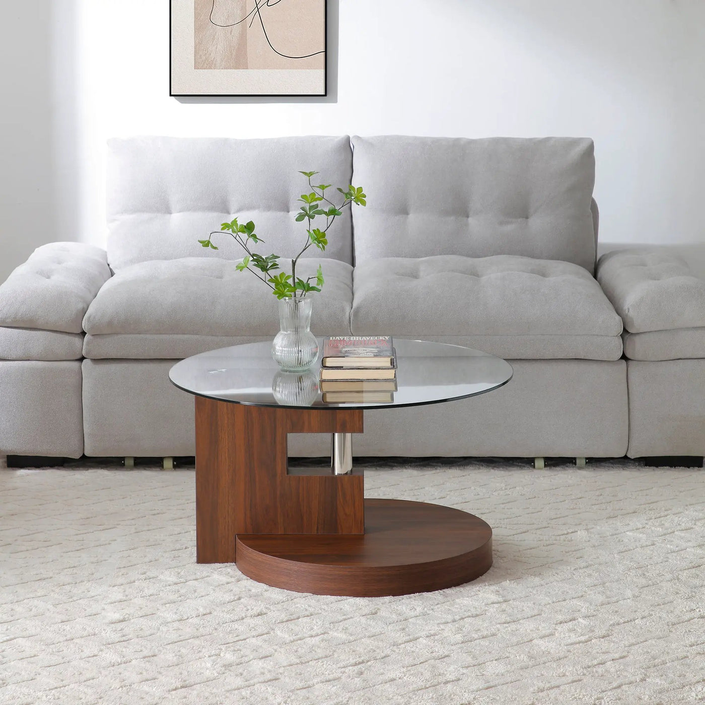 Modern and Practical Double-Layer Round Table by HouseOfZazla