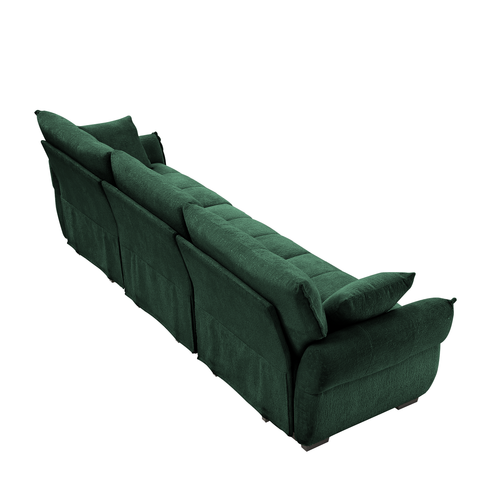 3-Seater Sofa Set with Pillows - Premium Chenille Design by HouseOfZazla