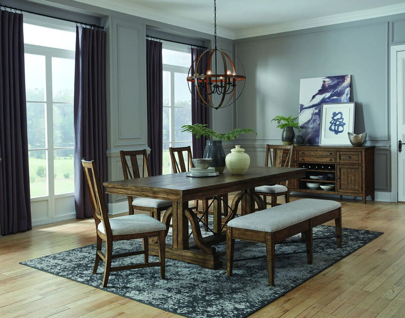 Bay Creek - Bench With Upholstered Seat - Toasted Nutmeg by Unique Piece Furniture