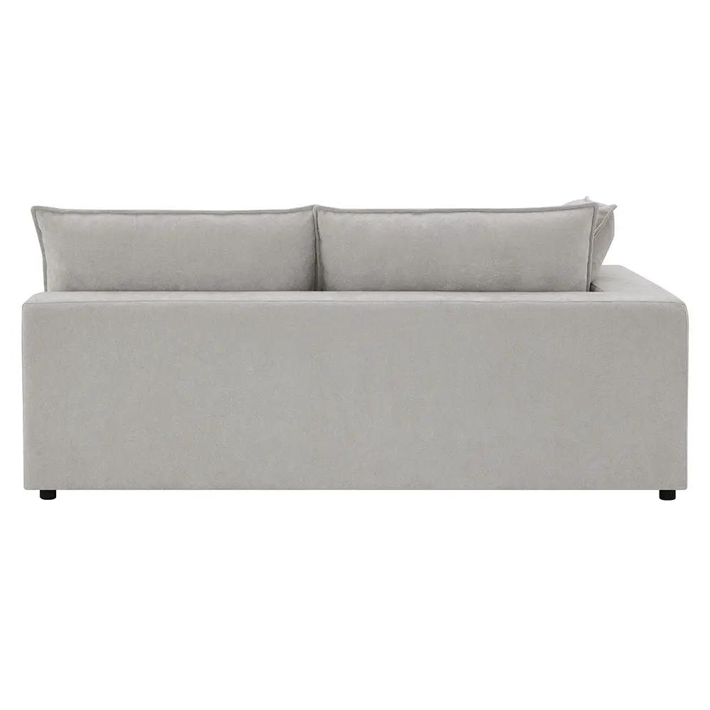 Marisa - Modular Left Facing Loveseat With 2 Pillows - Beige Boucle by Unique Piece Furniture