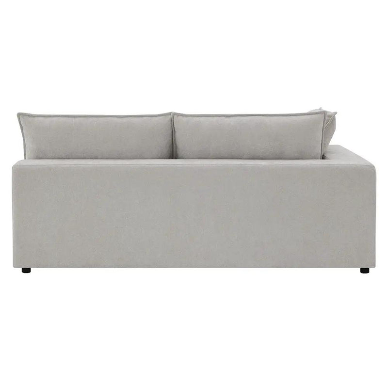 Marisa - Modular Left Facing Loveseat With 2 Pillows - Beige Boucle by Unique Piece Furniture
