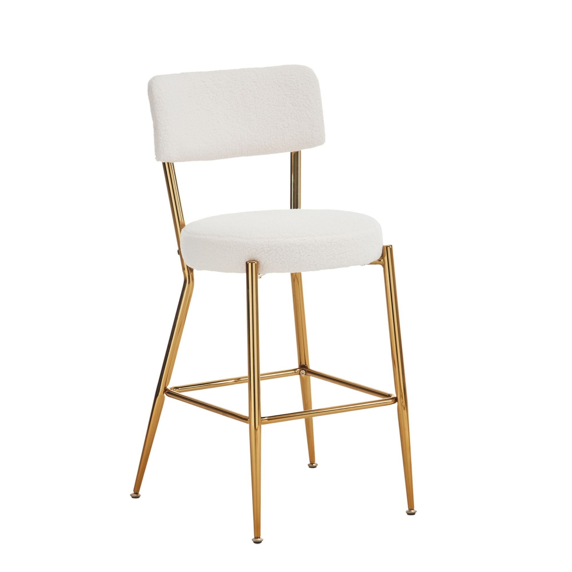 Modern Teddy Fabric Upholstered Bar Stools by HouseOfZazla