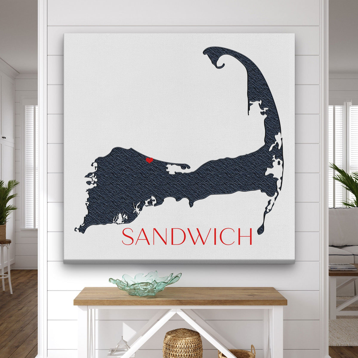 Cape Cod Canvas Customizable Silhouette Wall Decor, photo 5 of 9