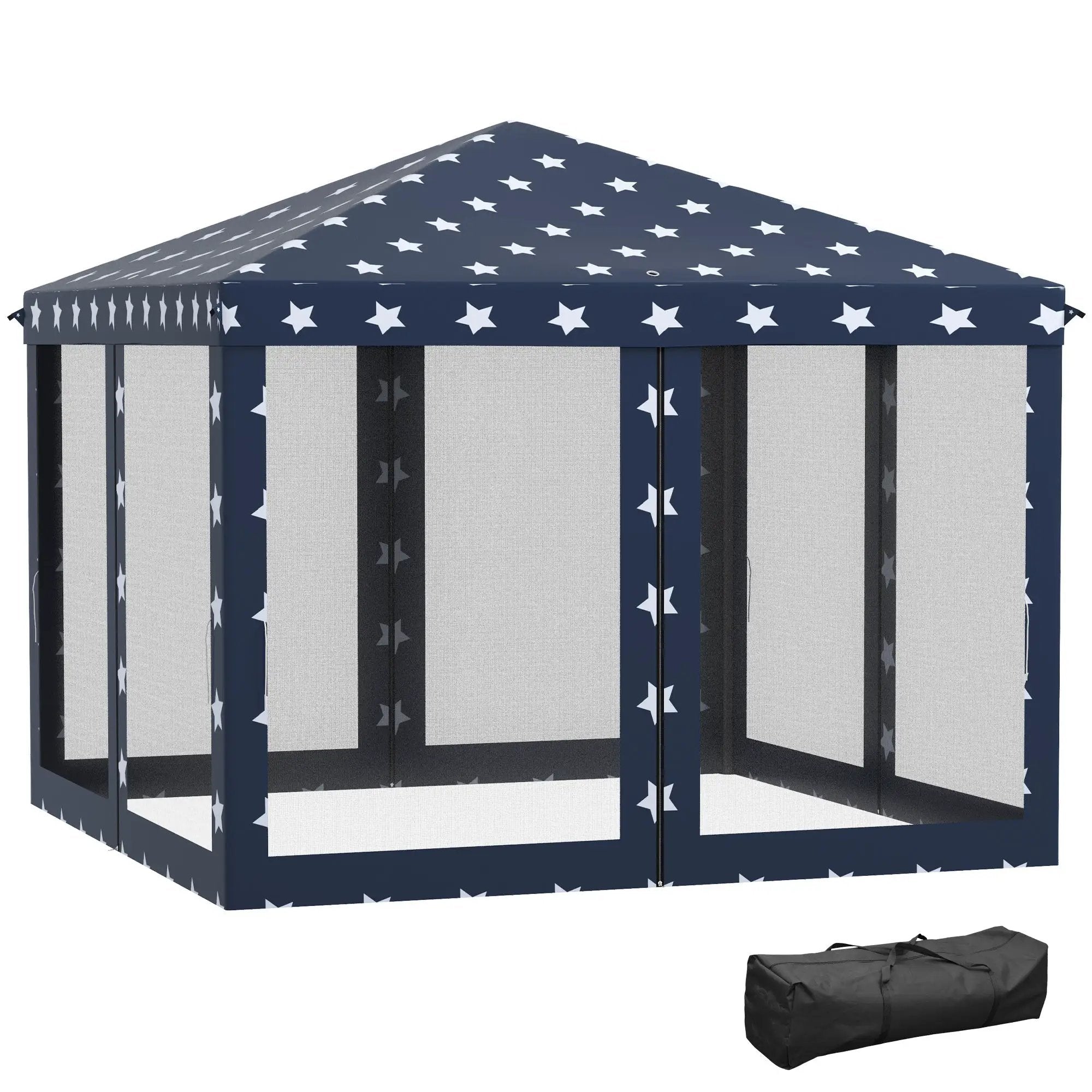 Outsunny 10' x 10' Pop Up Canopy Tent with Netting by HouseOfZazla