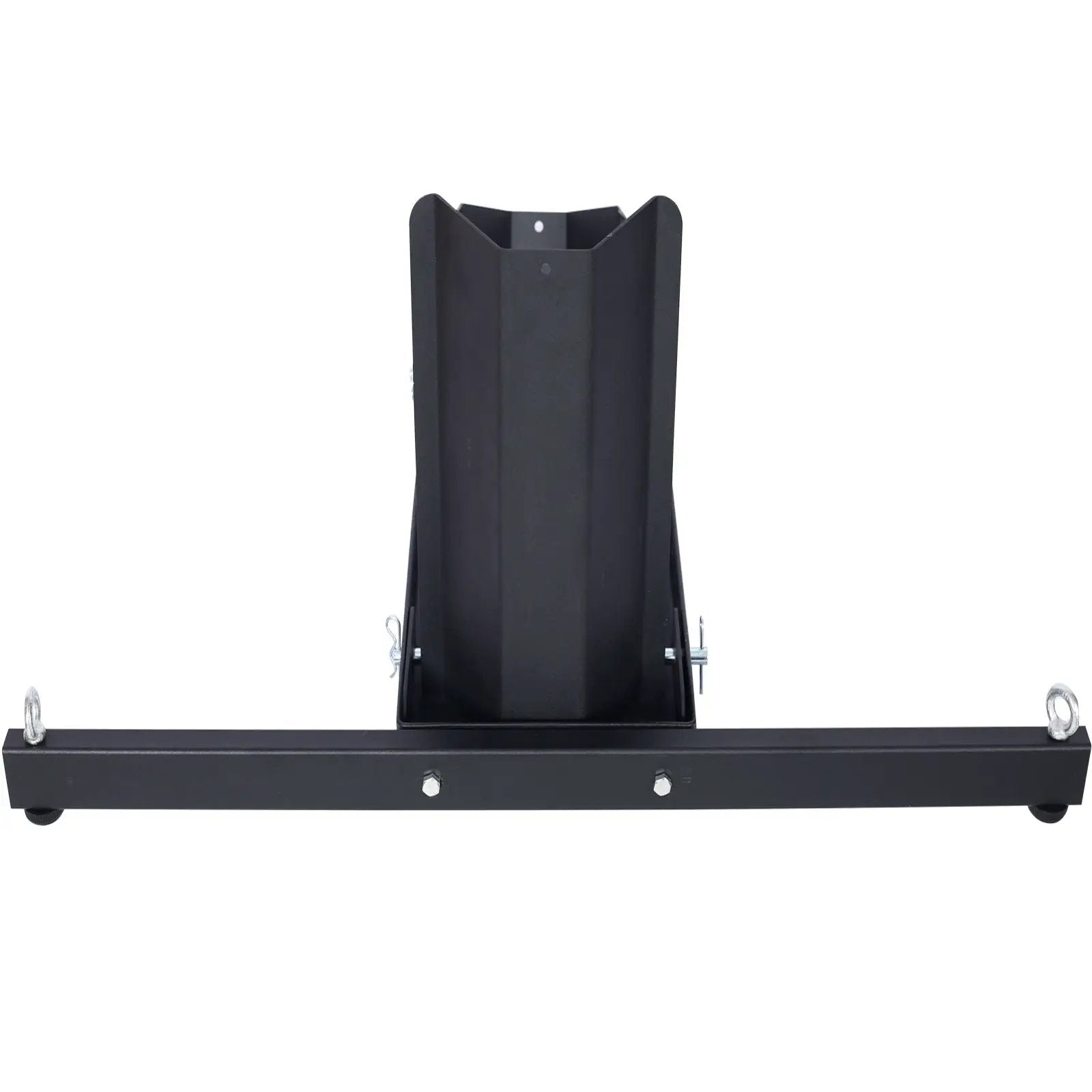 Heavy Duty Adjustable Motorcycle Stand / Wheel Chock 1800 Lb Capacity - Black by HouseOfZazla
