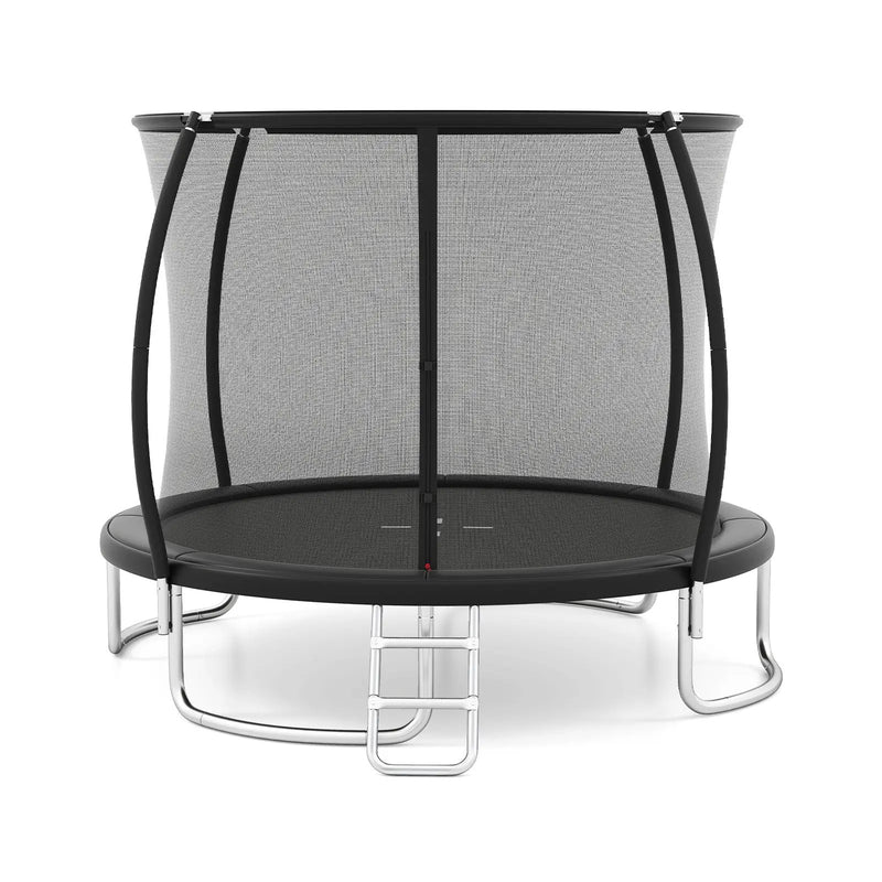 12FT Outdoor Trampoline Heavy-Duty Recreational Trampoline with Safety Enclosure Net by DirectDeals