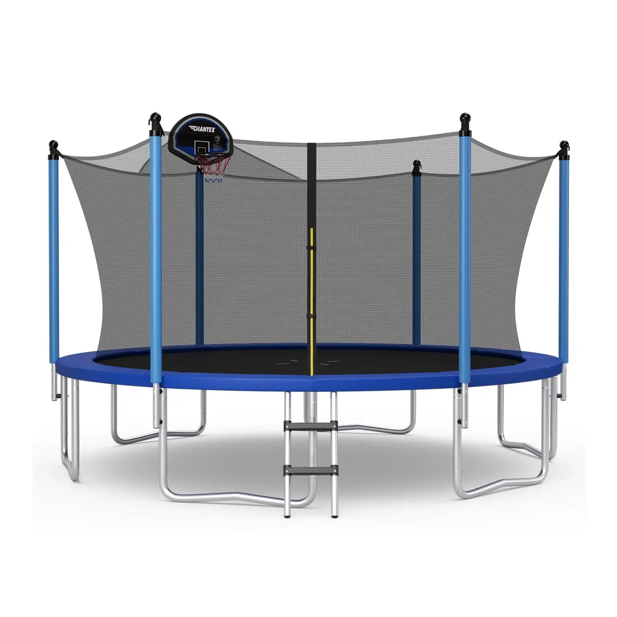 Outdoor Recreational Trampoline with Ladder and Enclosure Net, photo 2 of 11
