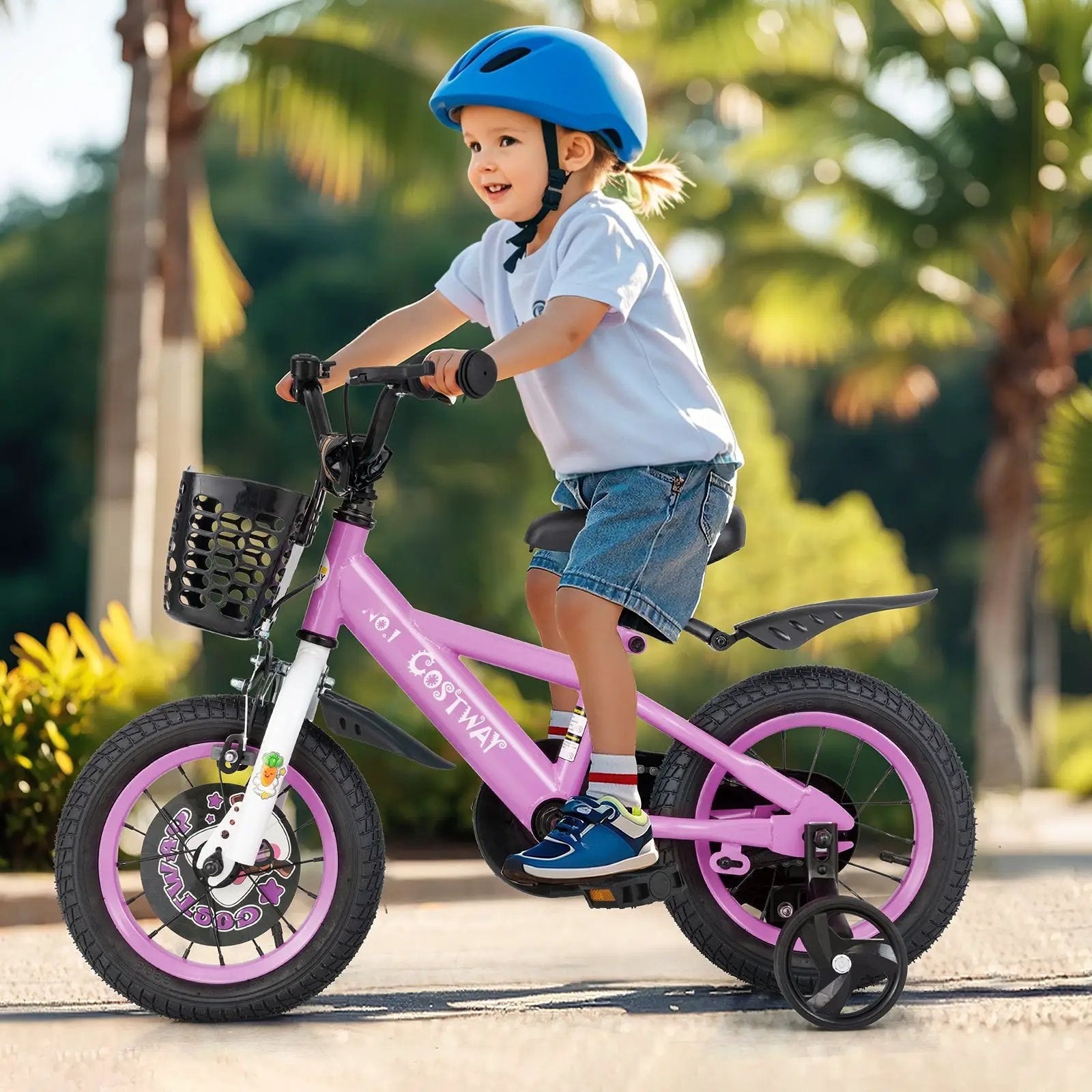 14 Inch Kids Bike for 3-5 Years Old Sport Bicycle with Adjustable Handlebar and Saddle-14 inches by DirectDeals