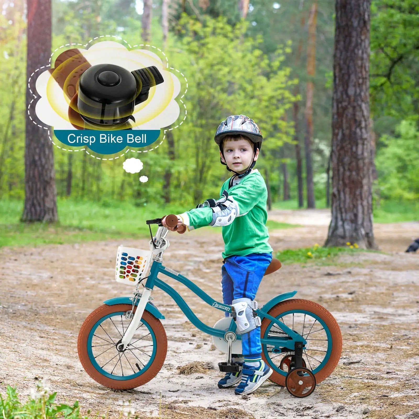 12 Inch Kids Bike Adjustable with Removable Basket for 3-4 Years Old-12 inches by DirectDeals