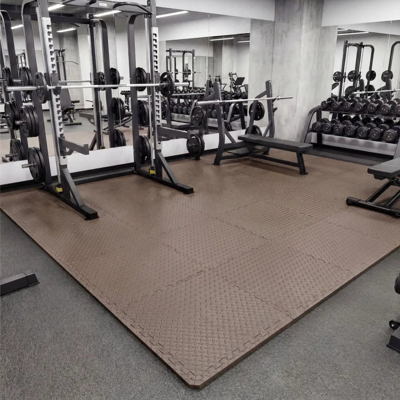 Puzzle Exercise Floor Mats 1/2 Inch Thick - 12 Tiles by DirectDeals