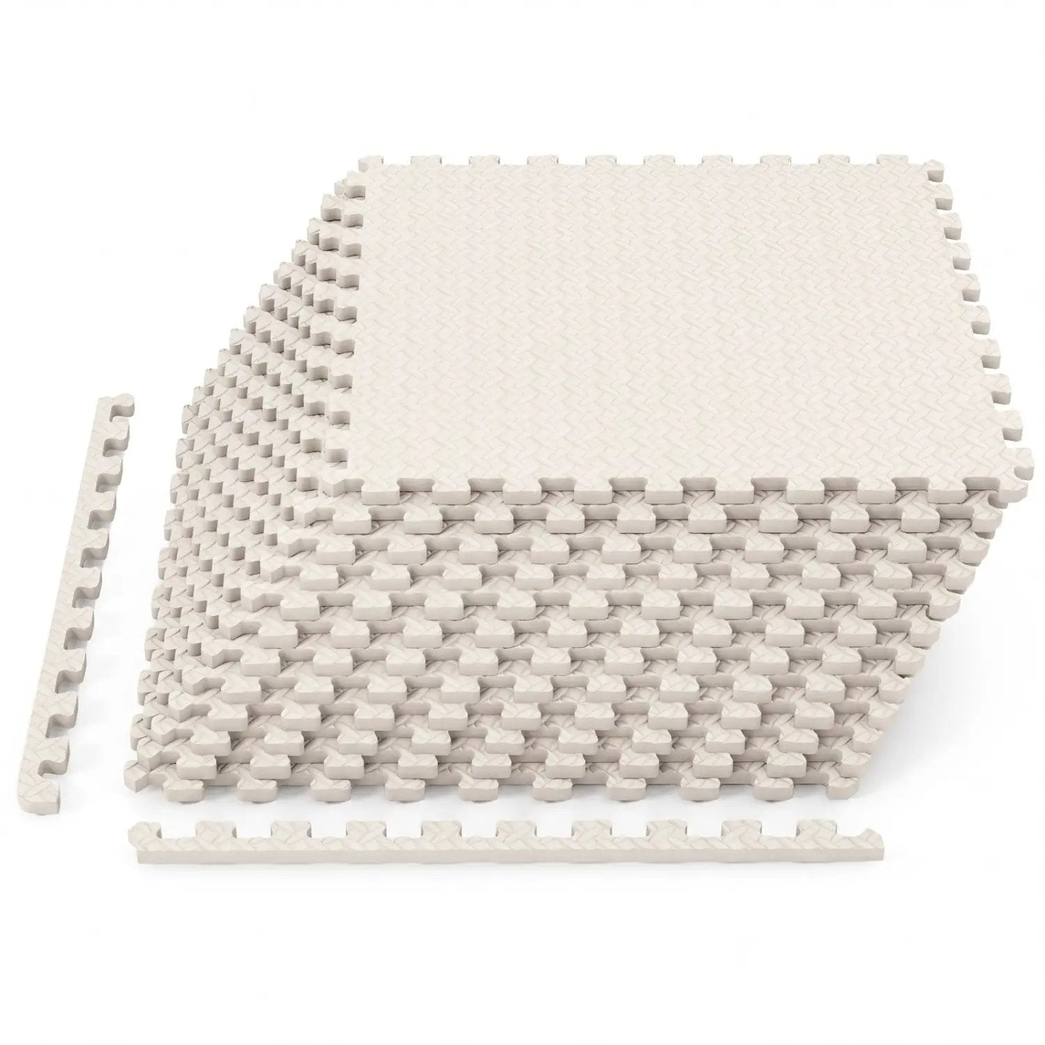 Puzzle Exercise Floor Mats 1/2 Inch Thick - 12 Tiles by DirectDeals