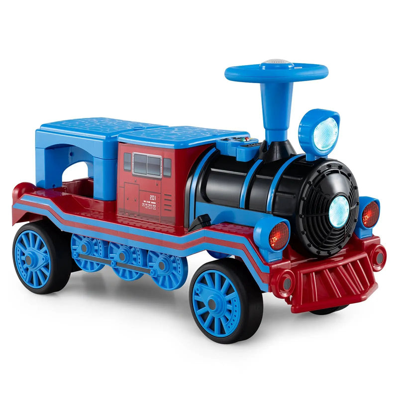 12V 2-Seater Ride on Toy with Train Whistle and Removable Chair by DirectDeals