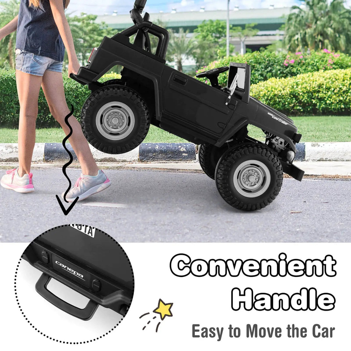 12V 2-Seat Licensed Kids Ride On Toyota FJ40 Car with 2.4G Remote Control, photo 5 of 10
