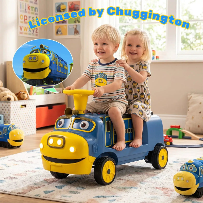 12V Kids Ride-On Train with Adjustable Seat & Music by DirectDeals
