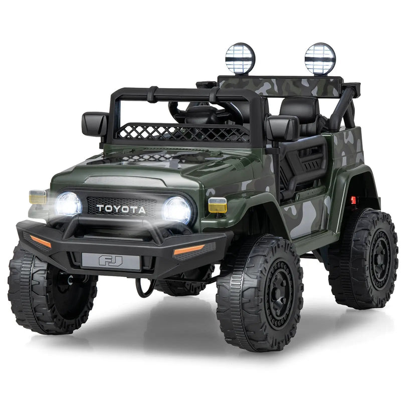 12V 7Ah Licensed Toyota FJ Cruiser Electric Car with Remote Control-Camo by DirectDeals