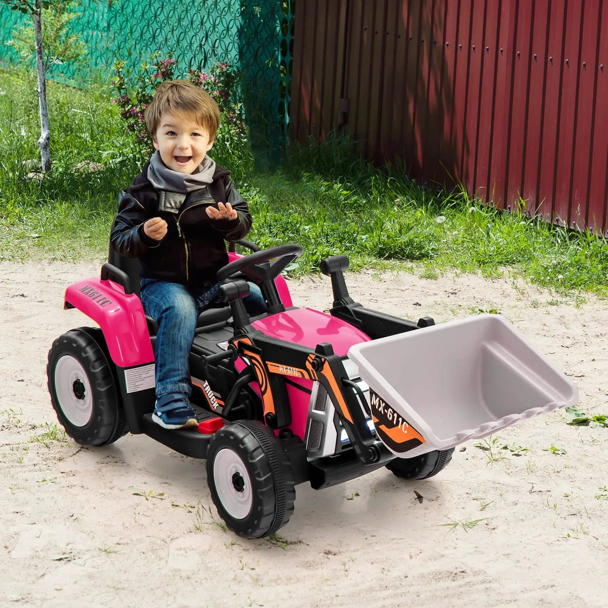 12V Battery Powered Kids Ride on Excavator with Adjustable Arm and Bucket, photo 2 of 9