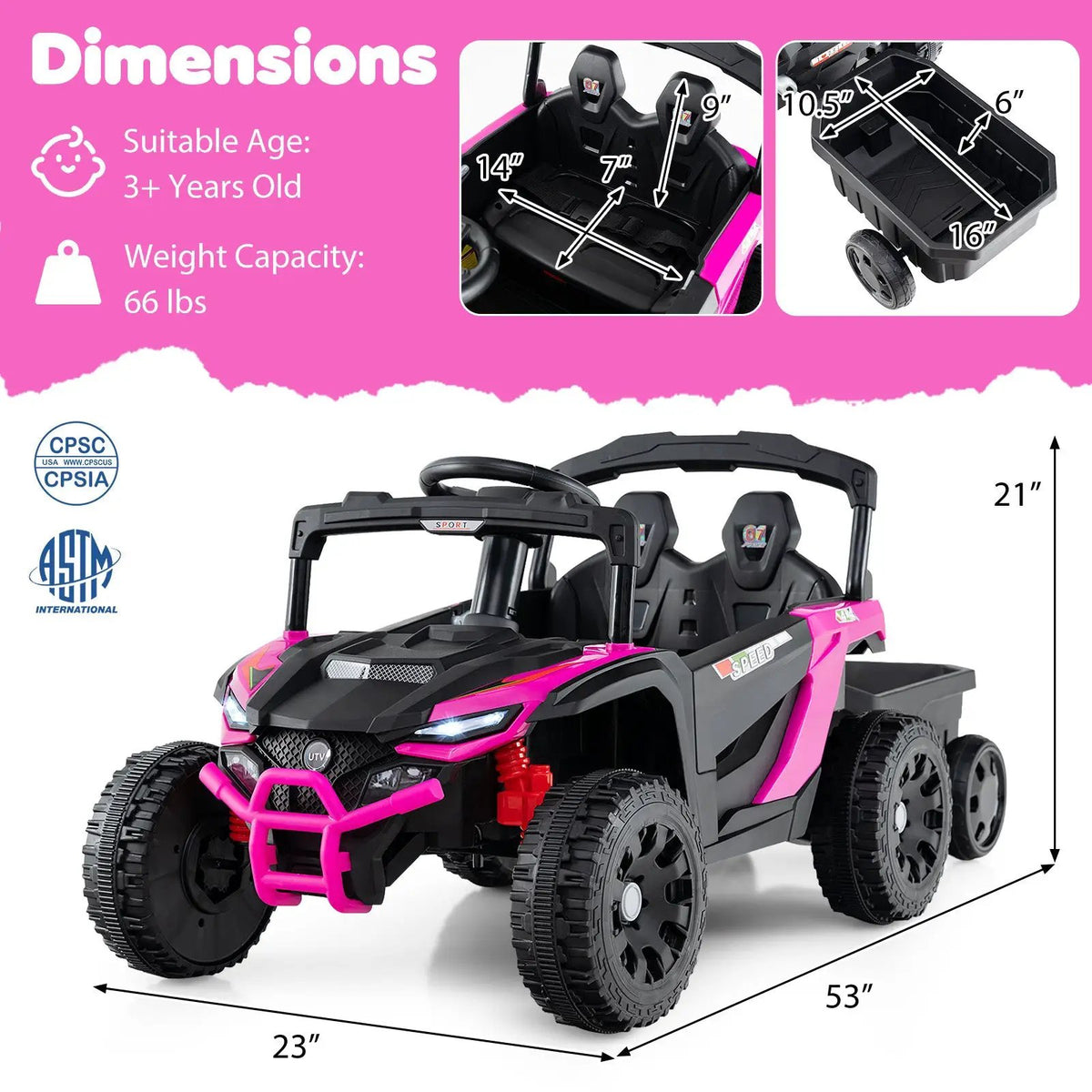12V Battery Powered Ride On Tractor with Parent Remote Control, photo 20 of 24