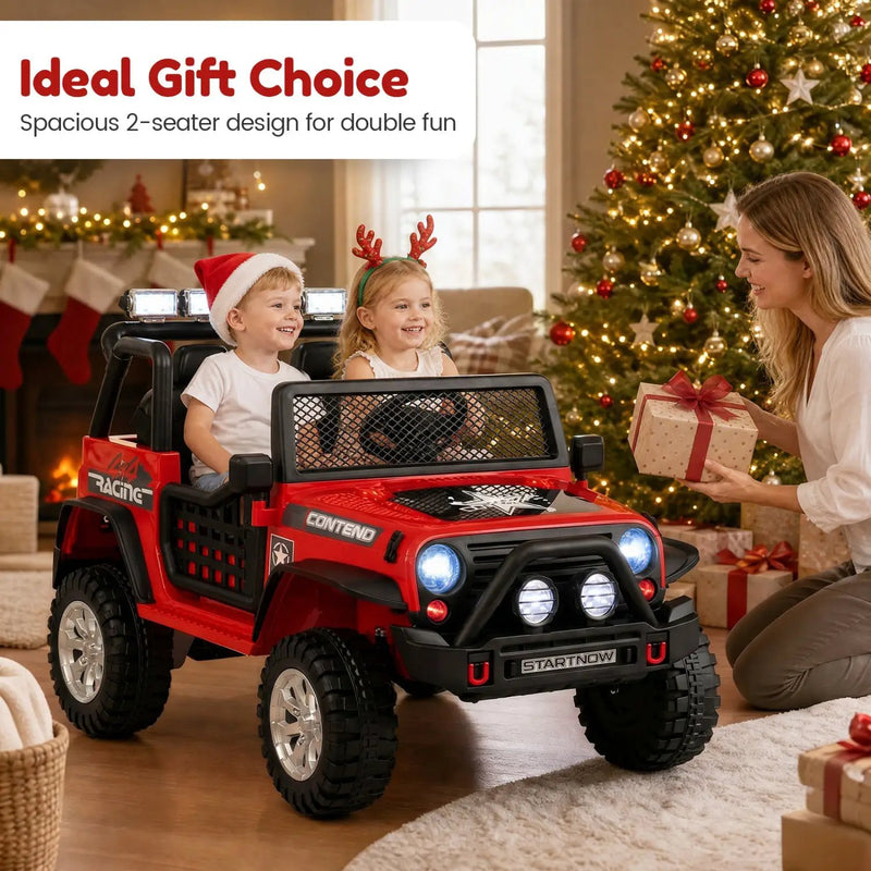 12V Electric Kids Ride On Car 2-Seater with Remote Control by DirectDeals