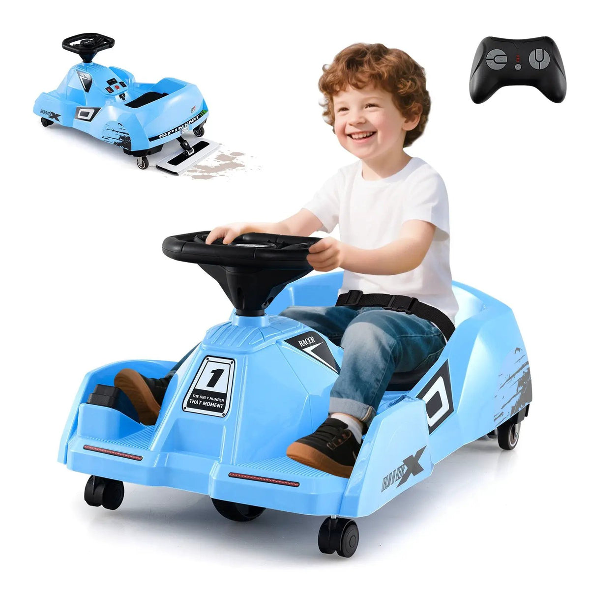 12V Electric Cleaning Go Kart with Detachable Mop and Remote Control, photo 6 of 16