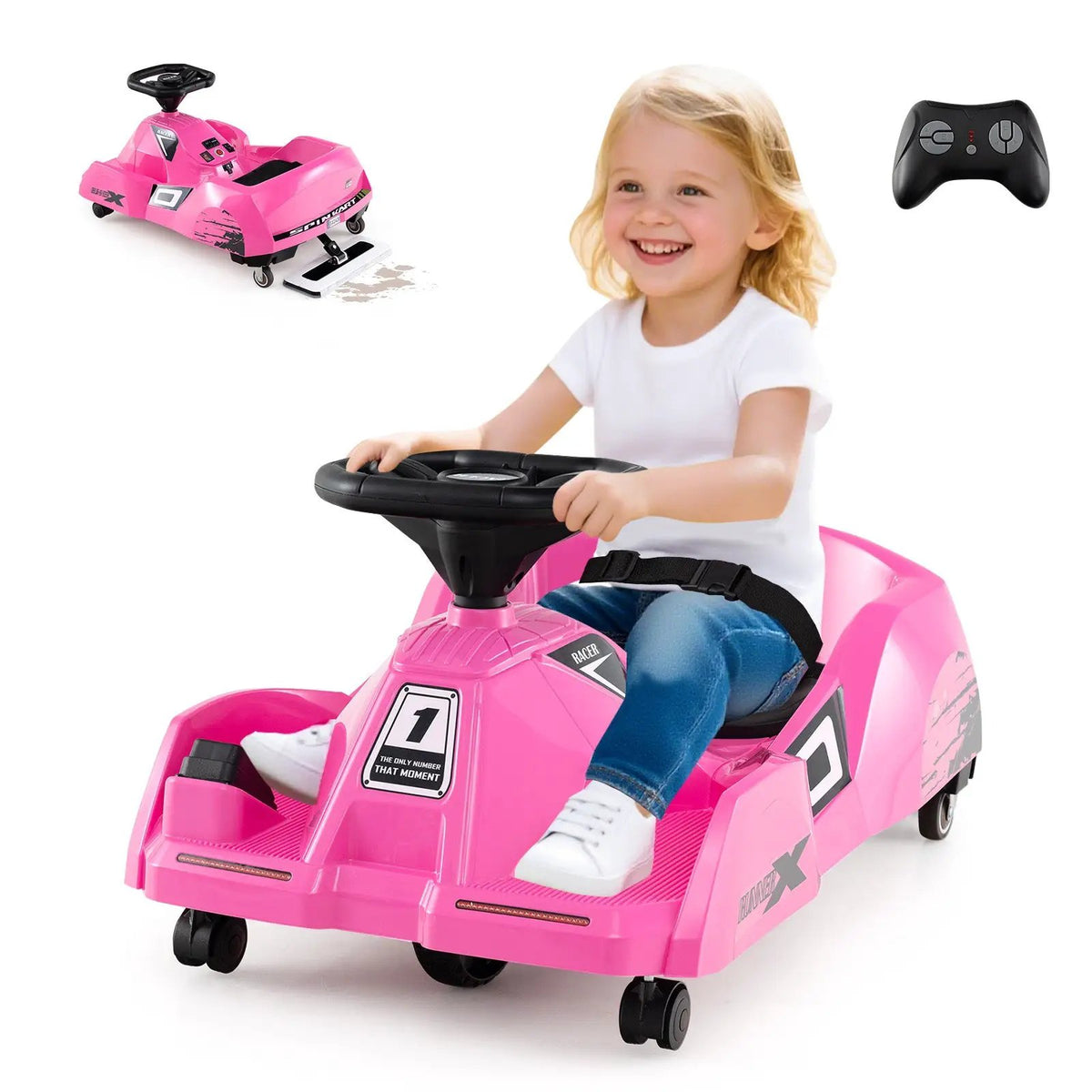 12V Electric Cleaning Go Kart with Detachable Mop and Remote Control, photo 5 of 16