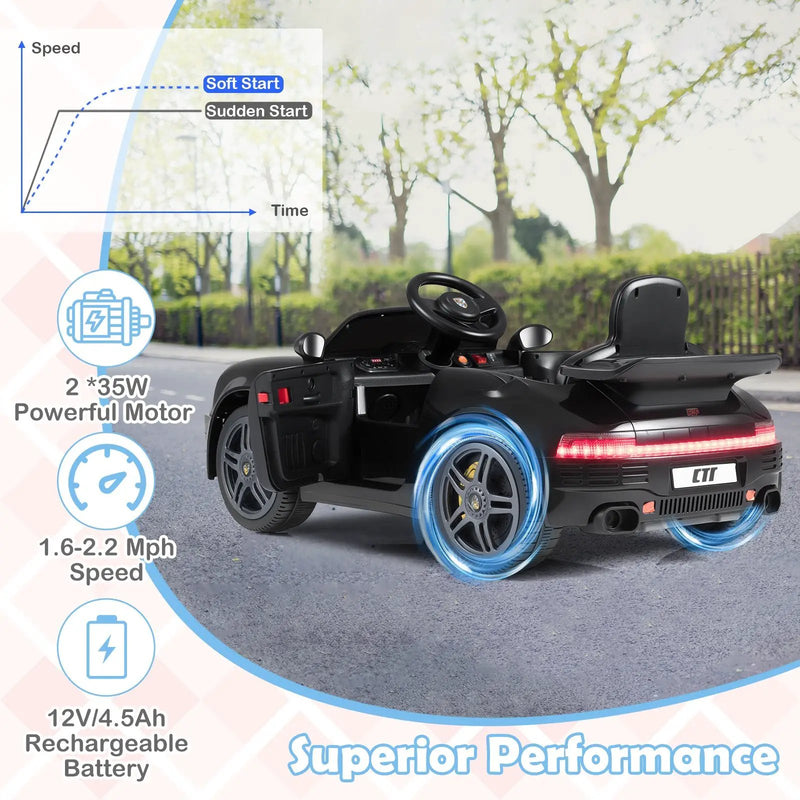 12V Electric Ride On Car Licensed RUF CTR with Remote Control and Music by DirectDeals