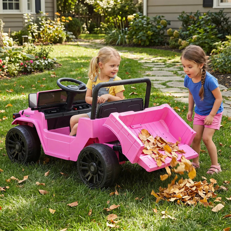 12V Electric Ride On Truck with Dump Bed and Remote Control by DirectDeals