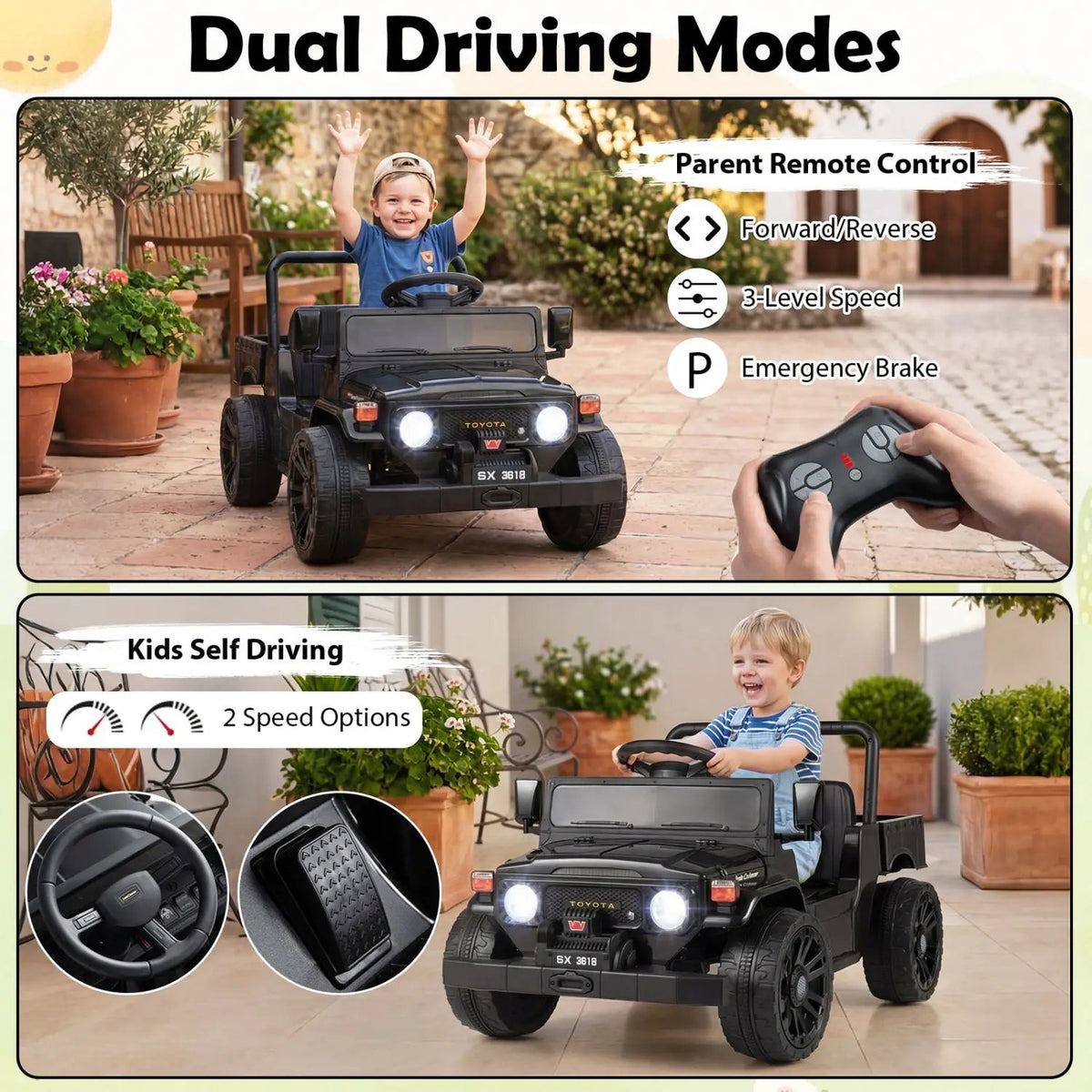 12V Electric Ride On Truck with Dump Bed and Remote Control, photo 13 of 24