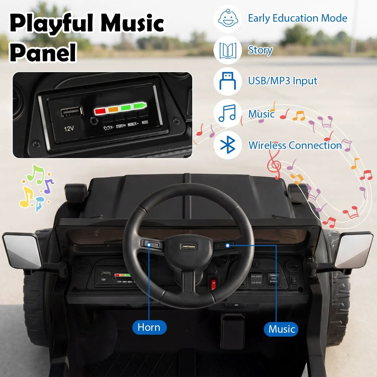 12V Electric Ride On Truck with Dump Bed and Remote Control by DirectDeals