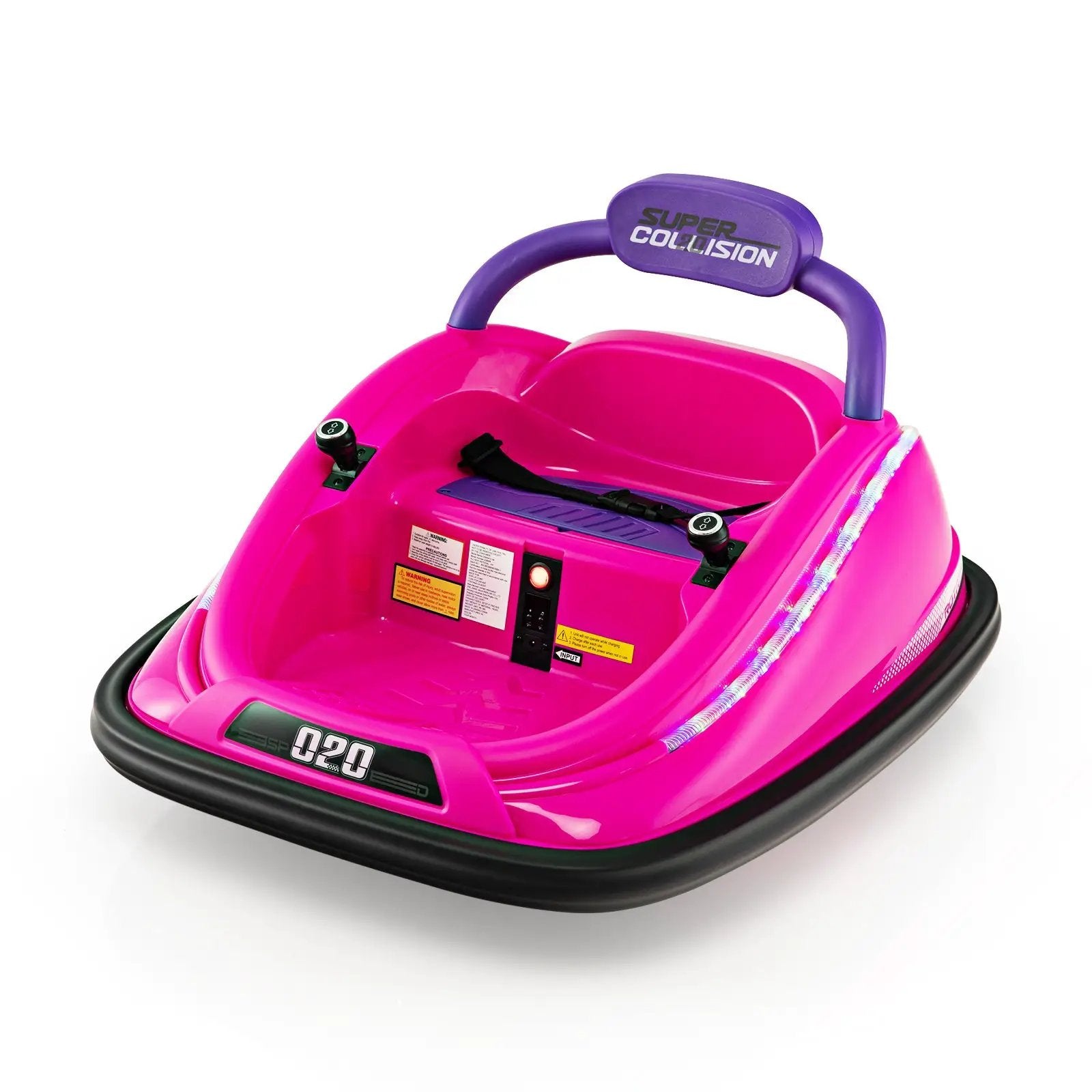 12V Kids Bumper Car Ride on Toy with Remote Control and 360 Degree Spin Rotation by DirectDeals