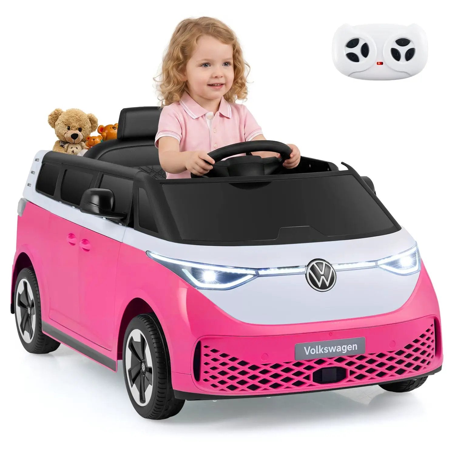 12V Electric Ride-On VW Bus with Remote Control & Music by DirectDeals