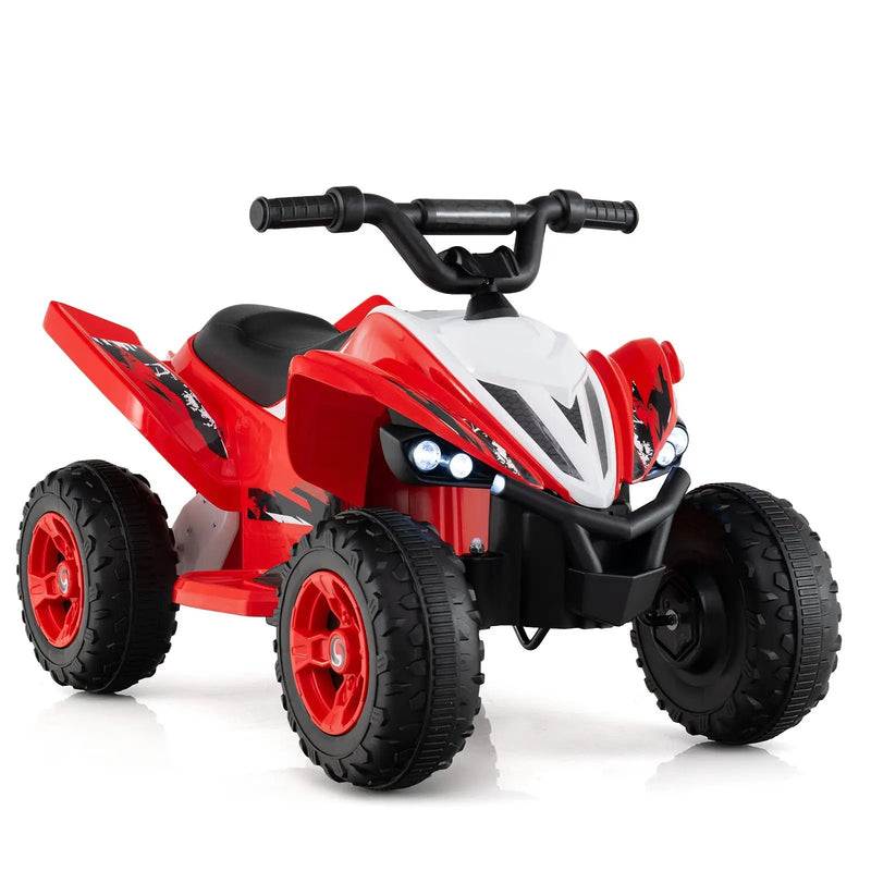 12V Kids Ride On ATV 4-Wheeler Quad with LED Lights and 7 mph Max Speed by DirectDeals
