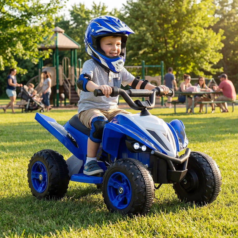 12V Kids Ride On ATV 4-Wheeler Quad with LED Lights and 7 mph Max Speed by DirectDeals