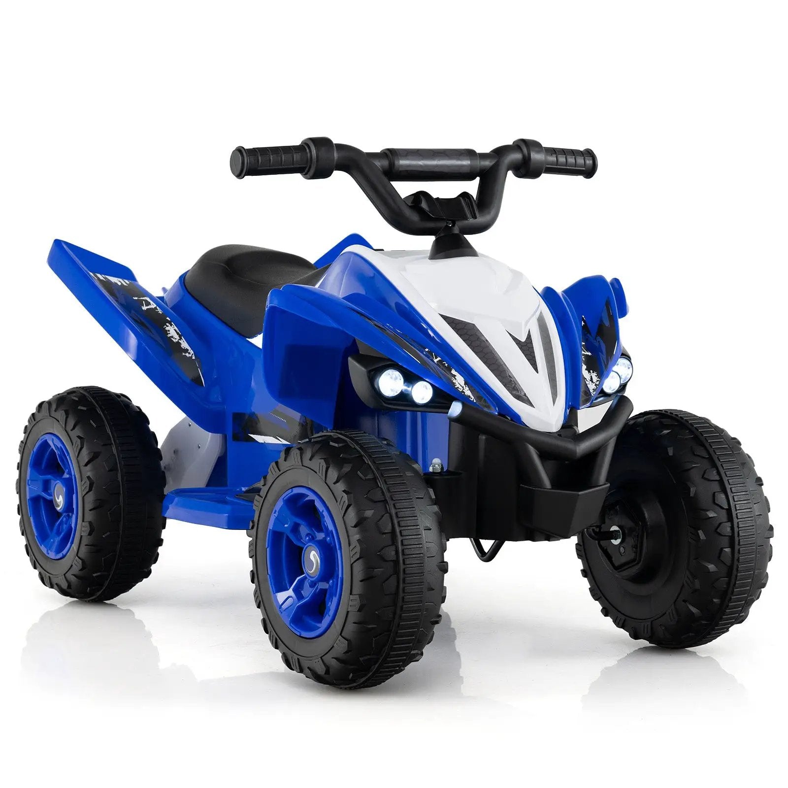 12V Kids Ride On ATV 4-Wheeler Quad with LED Lights and 7 mph Max Speed by DirectDeals