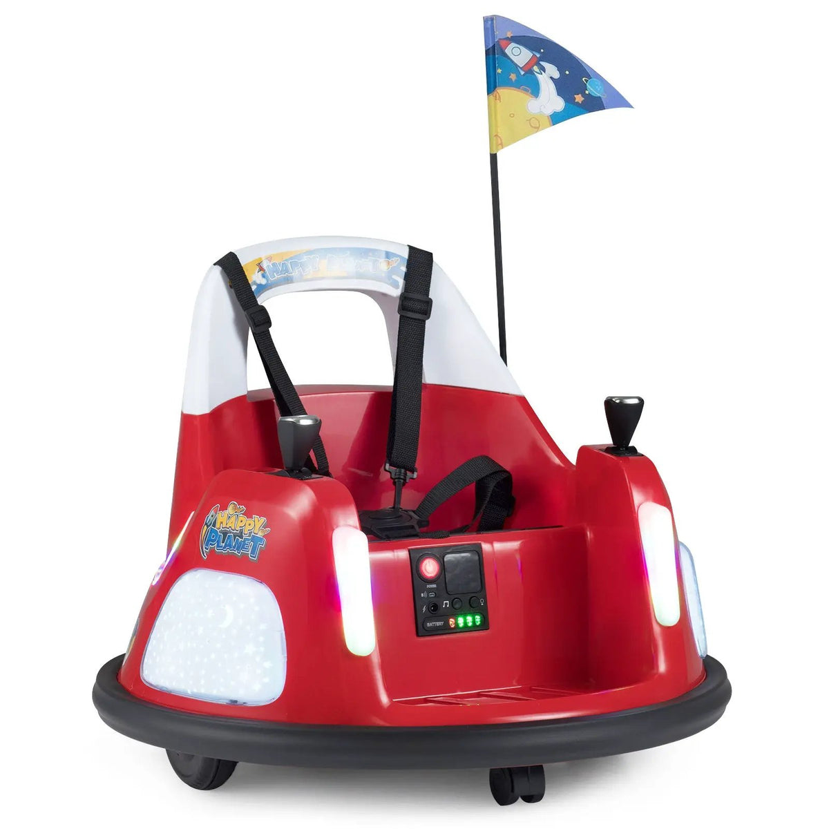 12V Kids Ride On Bumper Car with Remote Control and Flashing Lights, photo 8 of 24