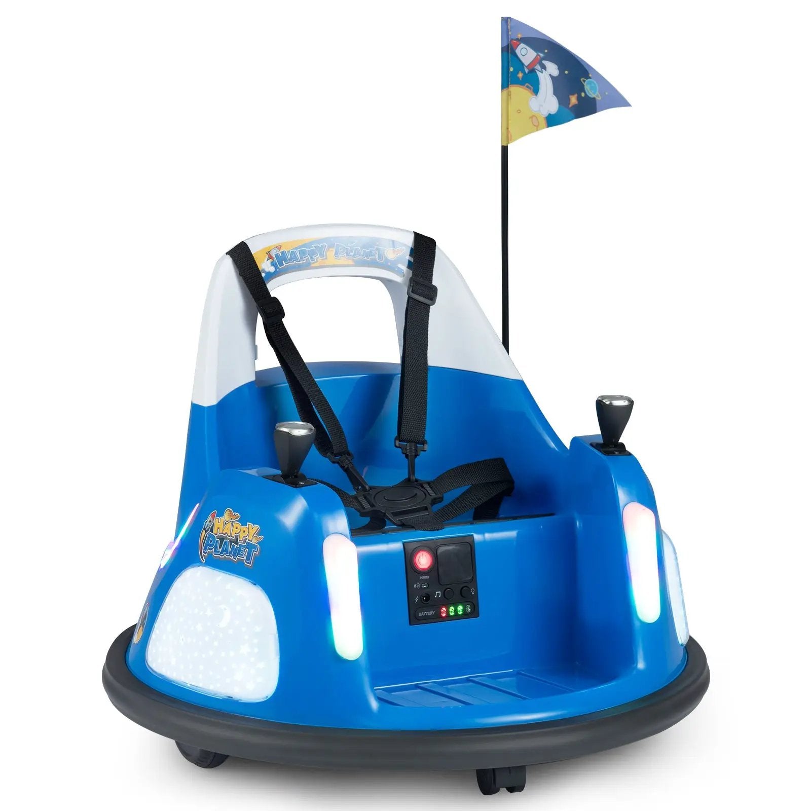 12V Kids Ride On Bumper Car with Remote Control and Flashing Lights by DirectDeals