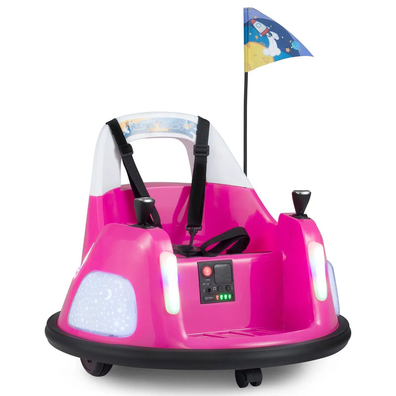 12V Kids Ride On Bumper Car with Remote Control and Flashing Lights by DirectDeals
